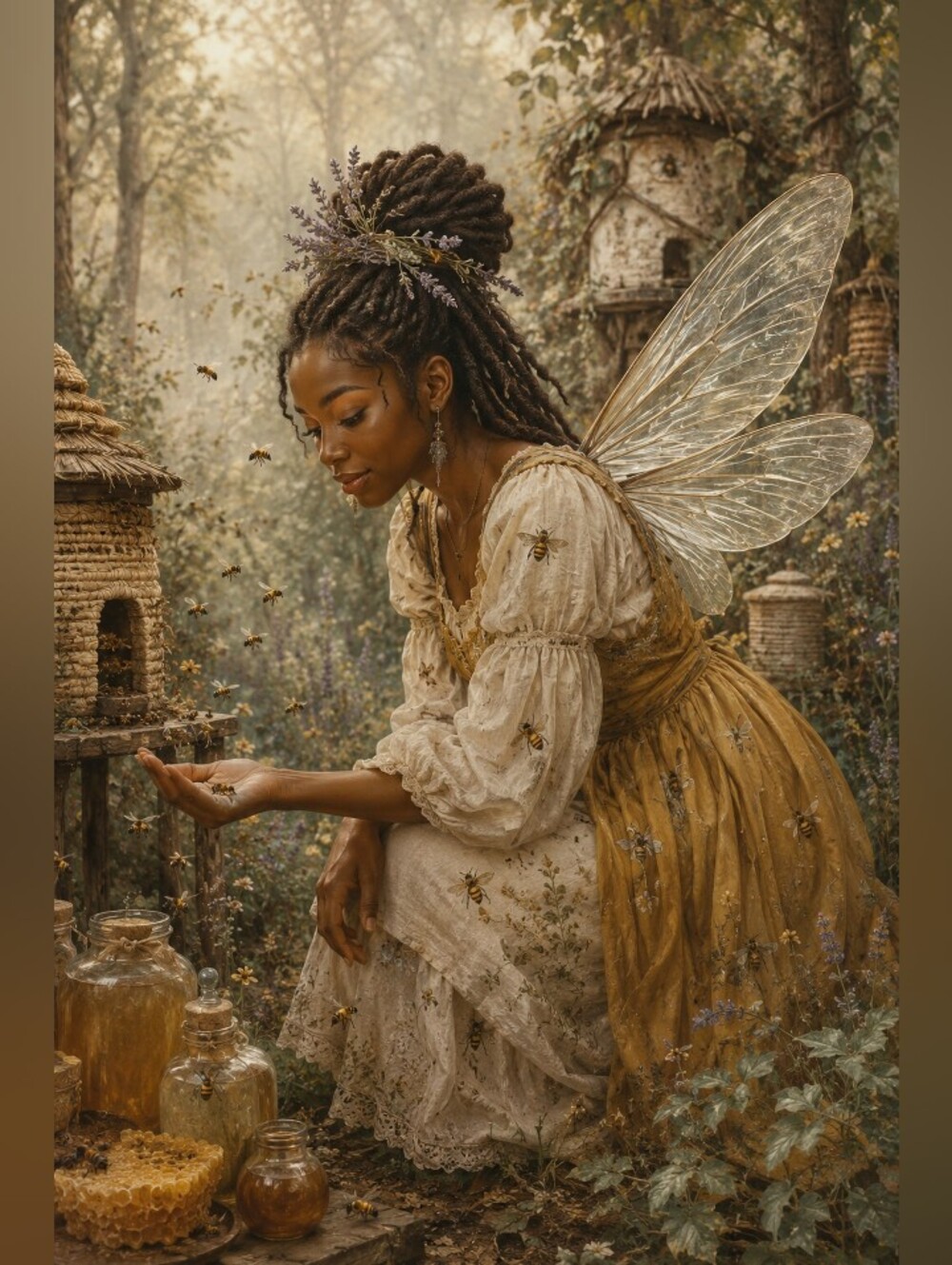 8pc=BEAUTIFUL BLACK Fairy IMAGE PRINTS SPECIAL. - Picture 7 of 8